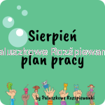 Sensoryczny Plan Pracy Sierpień 